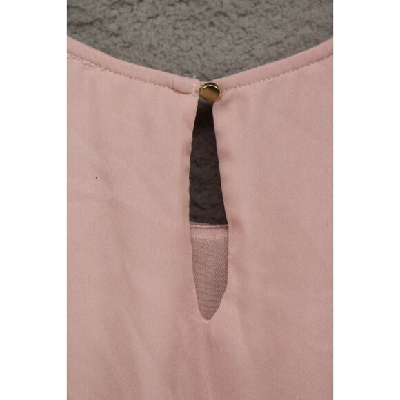 Liz Claiborne Career Pink w/Metallics Elastic Waist Sleeveless Top-XL-Office - Picture 10 of 10